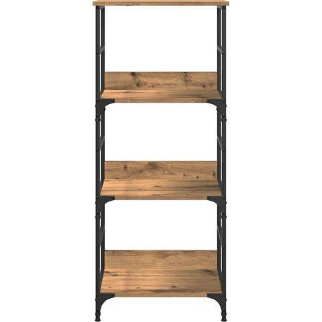 280474 - vidaXL Raft për Libra Artisan Oak 50 × 33 × 117.5 cm, Dru i Përpunuar