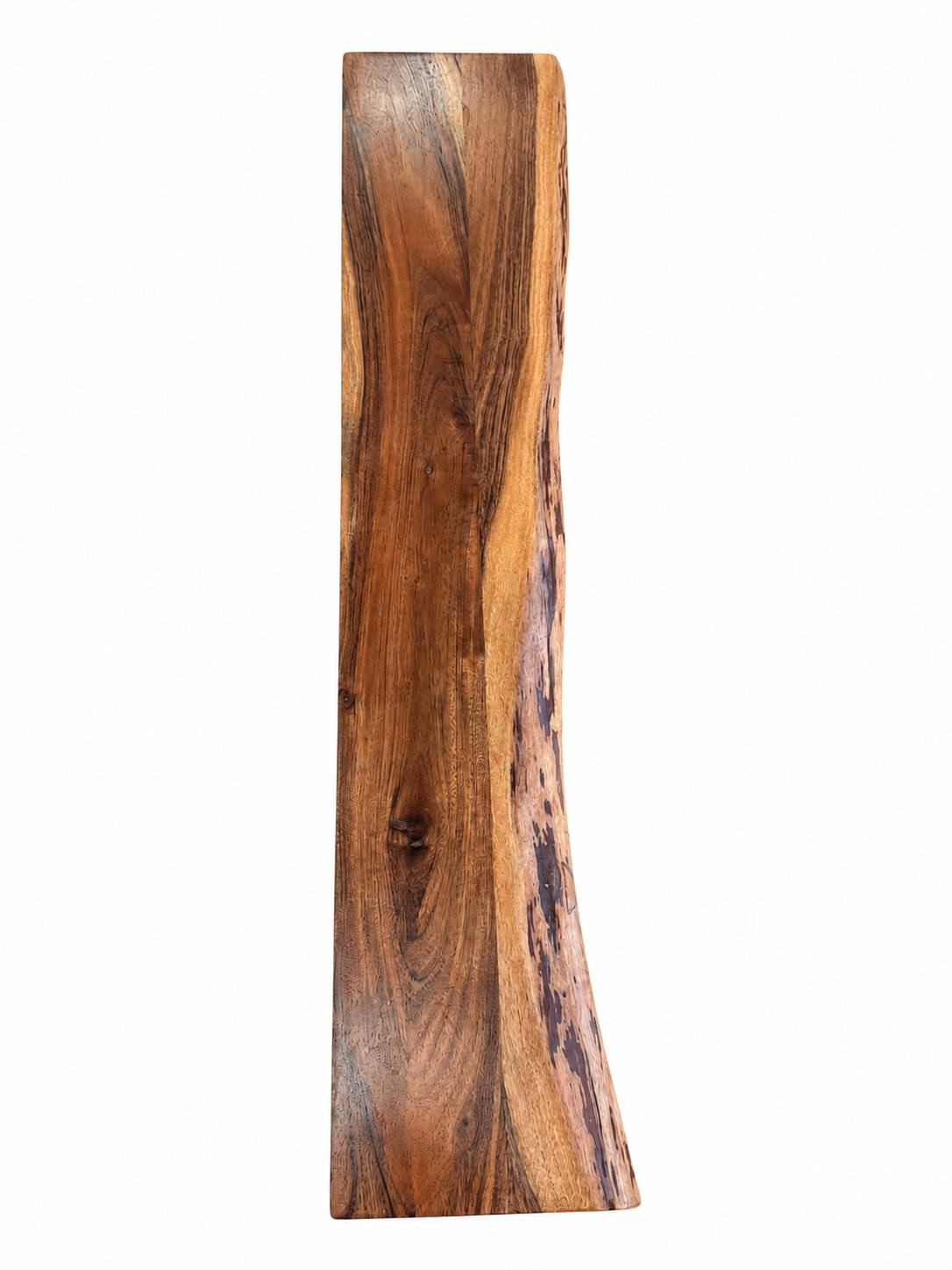 280666 - vidaXL Pllakë Tavoline 100 × 20 × 2.5 cm, Dru Masiv me Skaj Natyral (Live Edge)