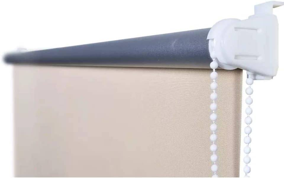 280288 - vidaXL Rul Perde Blackout Ditë & Natë 160 × 230 cm, Bezhë