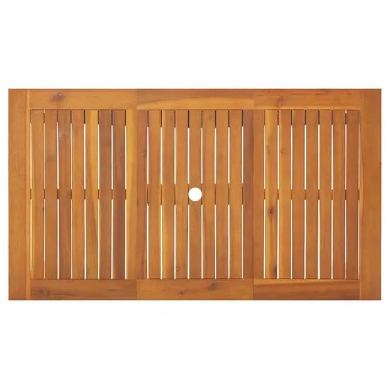 244936 - vidaXL Tavolinë Kopshti 140 × 80 × 74 cm, Dru Masiv Akacie