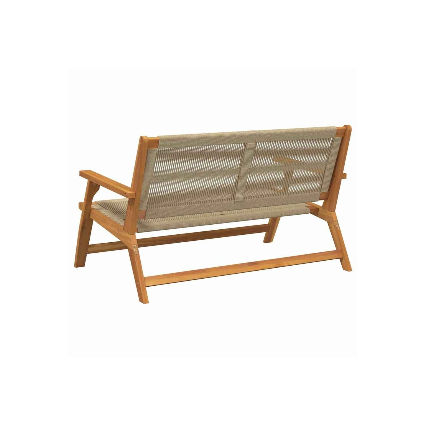 265228 - VIDA XL Stol Kopshti Bezhë 76x122x73 cm Dru i Masturbuar Akacie