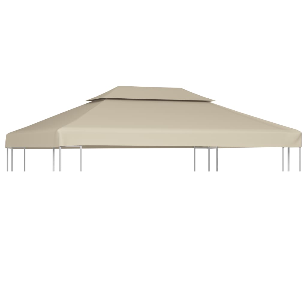 265583 - vidaXL Mbulesë Zëvendësuese për Gazebo 3×4 m – Bezhë