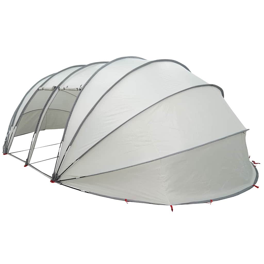 334301 - VIDA XL Tendë Pishine me Kupolë Gri 640 x 432 x 205 cm