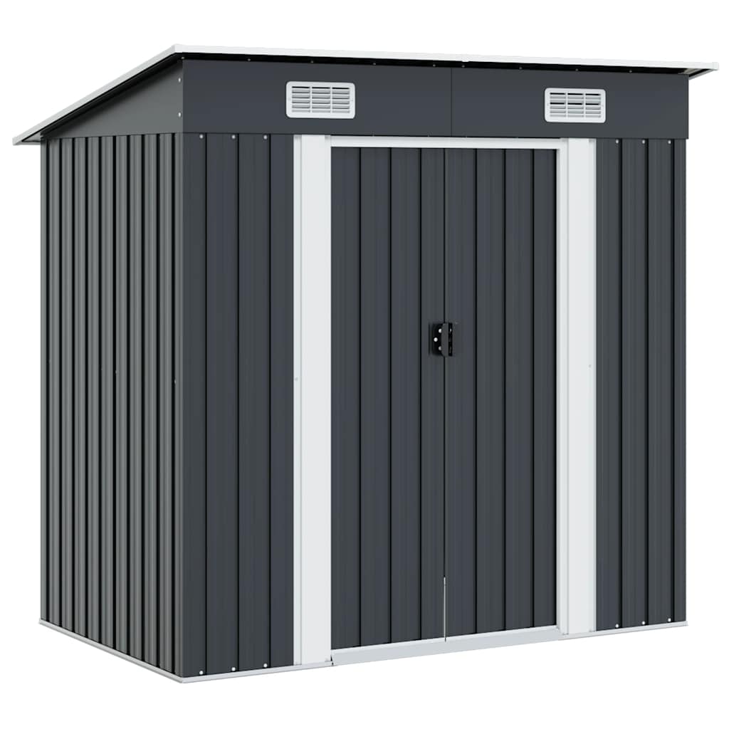 280243 - vidaXL Kasolle për Kopsht – Anthracite, Çelik