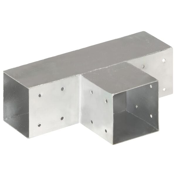 244325 - VIDAXL Lidhës Shtylle në Formë T Metal i Galvanizuar 91x91 mm