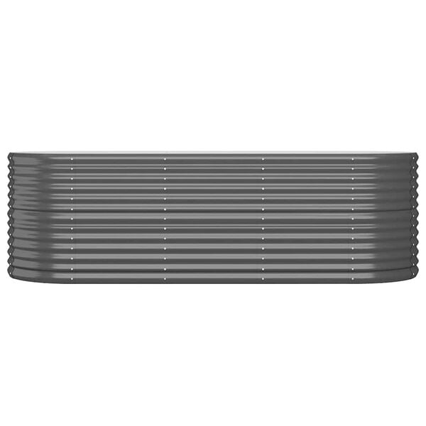 244466 - VIDAXL Shtrat i ngritur për kopsht, çelik i galvanizuar 224x80x68 cm, ngjyrë antraciti