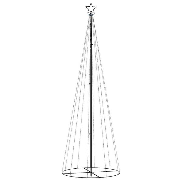 244502 - VIDAXL Pemë Koni e Krishtlindjeve e Bardhë e Ngrohtë 310 LED 100x300 cm