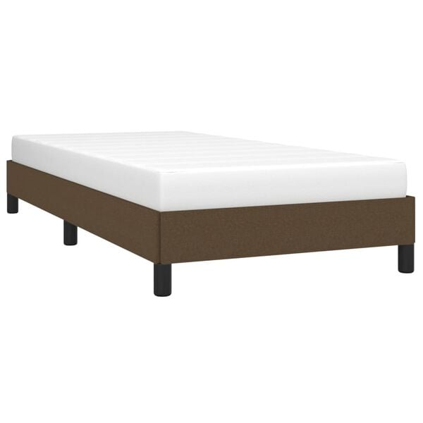 333154 - VIDAXL Kornizë shtrati pa dyshek, ngjyrë kafe e errët 80x200 cm, material