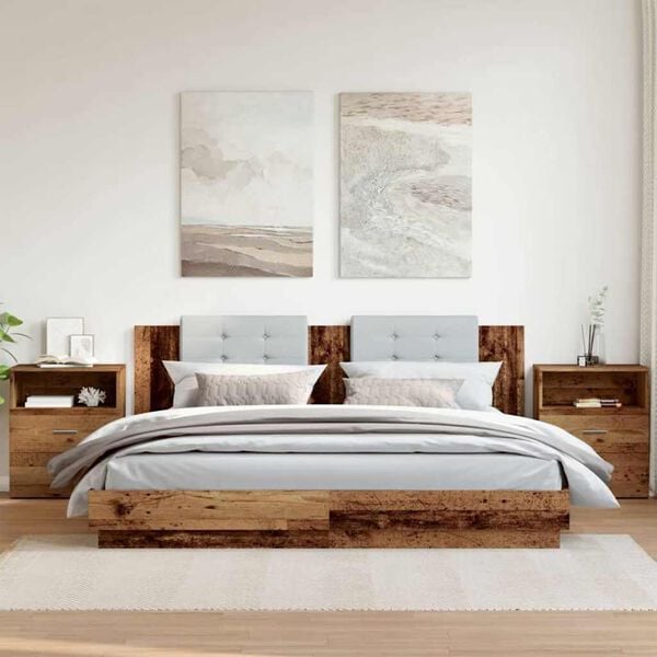 291569 - VIDA XL Komodina 2 copë Dru i Vjetër 50x32x60 cm Dru i Inxhinierizuar