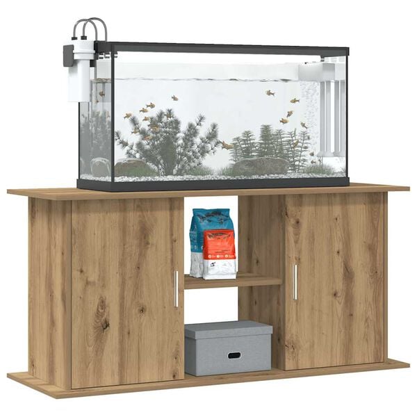 291574 - VIDA XL Stand Akuariumi Artizanal Lisi 121x41x58 cm Dru i Inxhinieruar