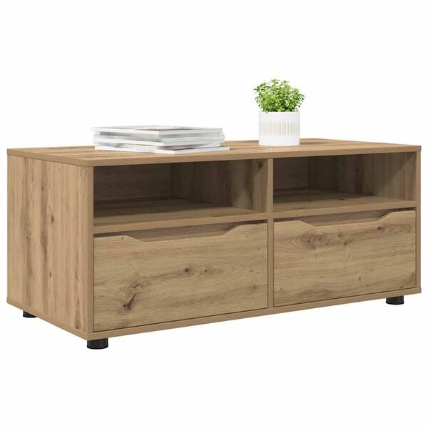 334568 - VIDA XL Kabinet TV 100 x 48 x 43 cm Dru i Inxhinierizuar Lisi Artizanal