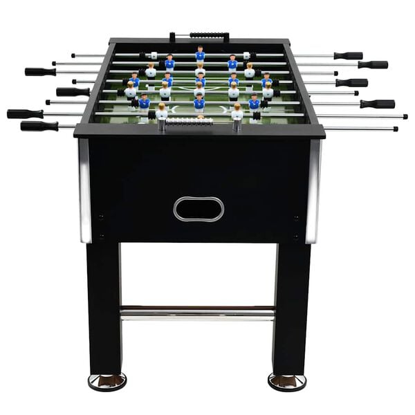 291650 - VIDA XL Tavolinë Futbolli Çelik 60 kg 140x74,5x87,5 cm E zezë