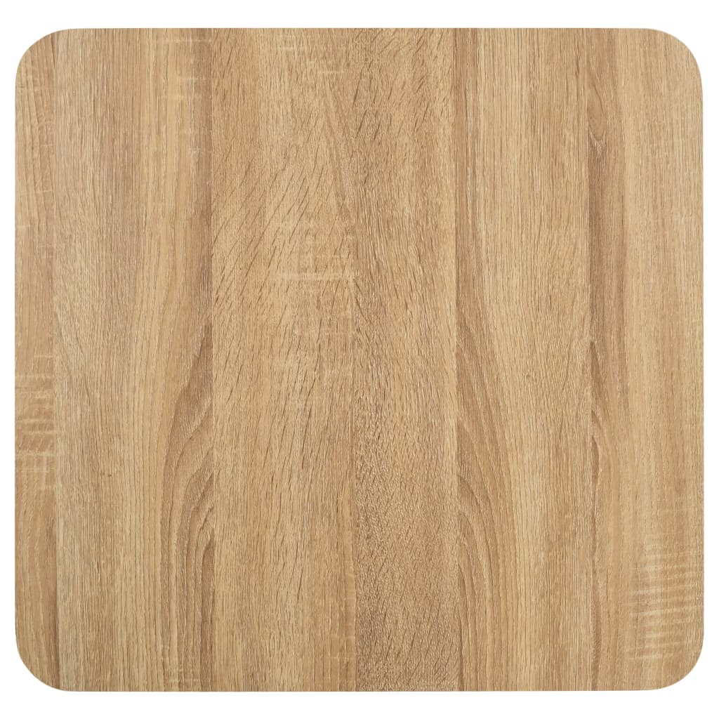 181507 - VIDAXL Tavolinë Bistro Ngjyrë Kafe e Çelët, 50 × 50 cm, Materiali MDF