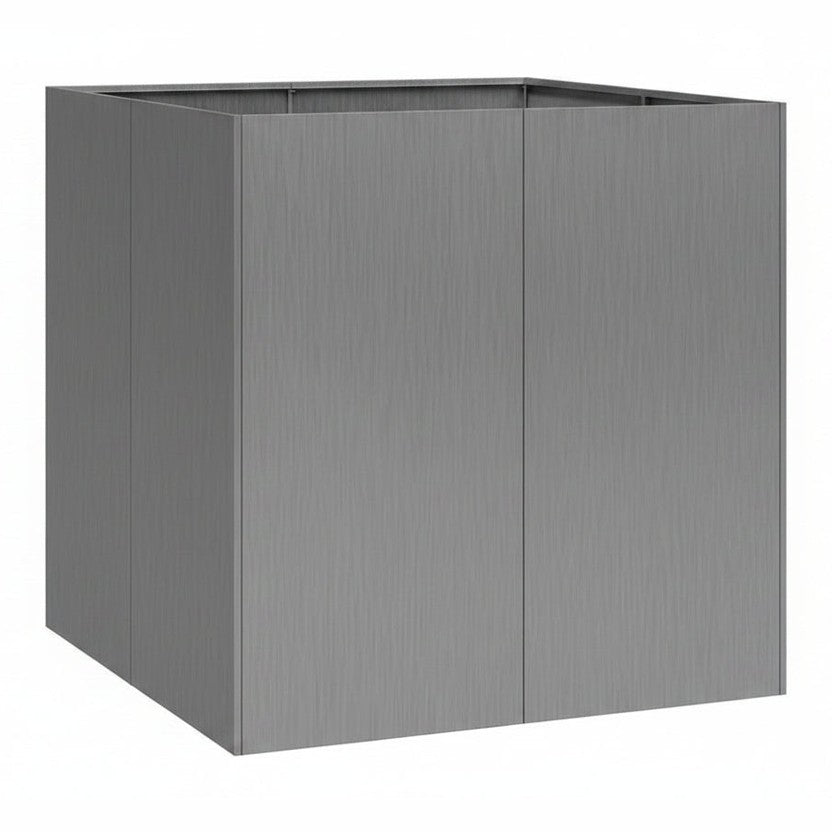 265543 - VIDAXL Vazo e ndryshkur 80x80x80 cm Çelik i Rezistent ndaj Motit