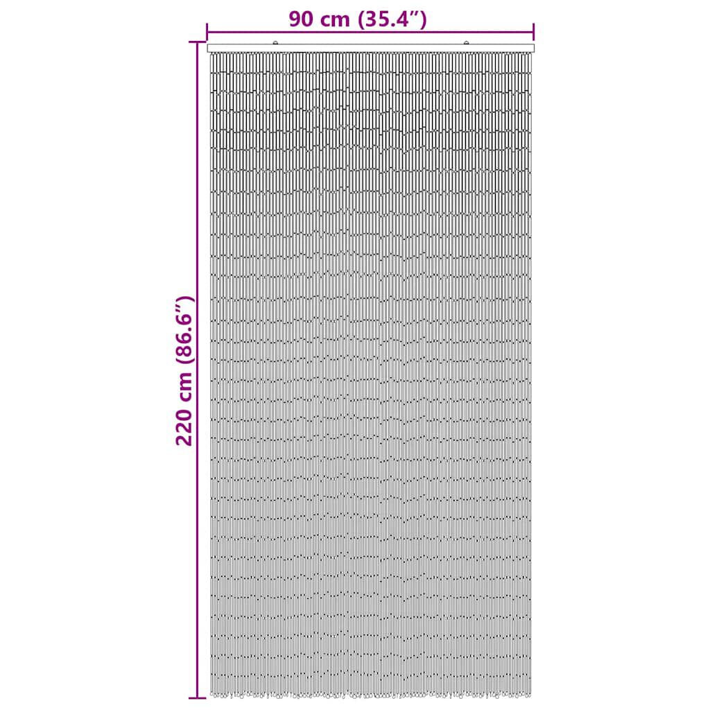 280349 - VIDAXL Perde Dere me Insekte dhe Printim Palme 90x220 cm, Bambu