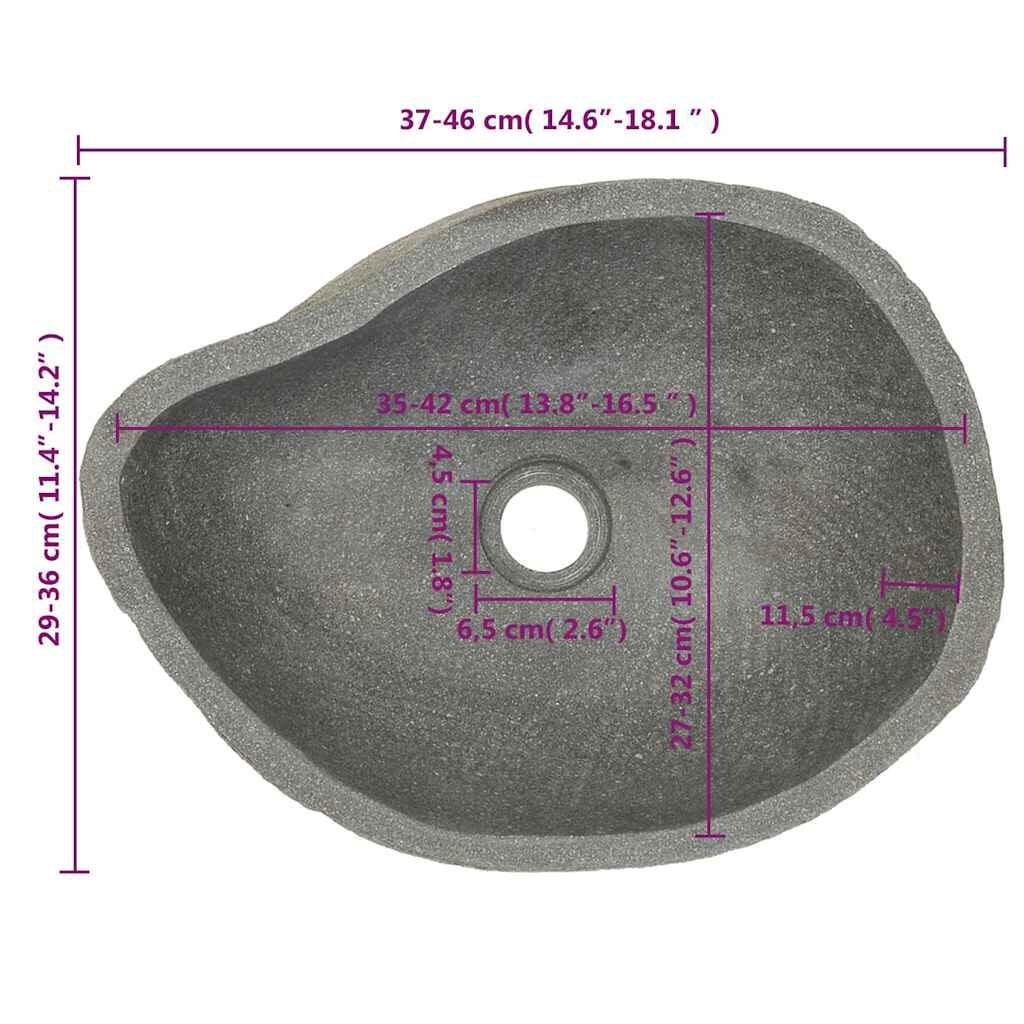 280062 - VIDAXL Guri Oval i Lumit Basen (37-46)x(29-36) cm