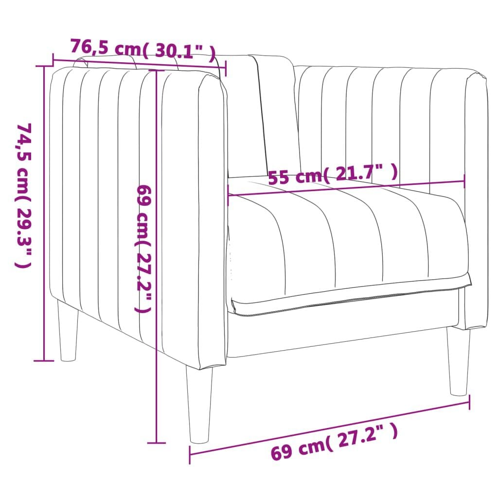 265259 - VIDA XL Divan/Kolltuk Linen