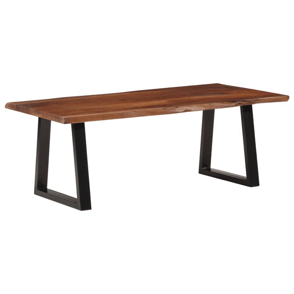 265271 - VIDAXL Tavolinë kafeje Ngjyrë kafe mjalti 110x55x40 cm Dru i fortë, ngjyrë akacie