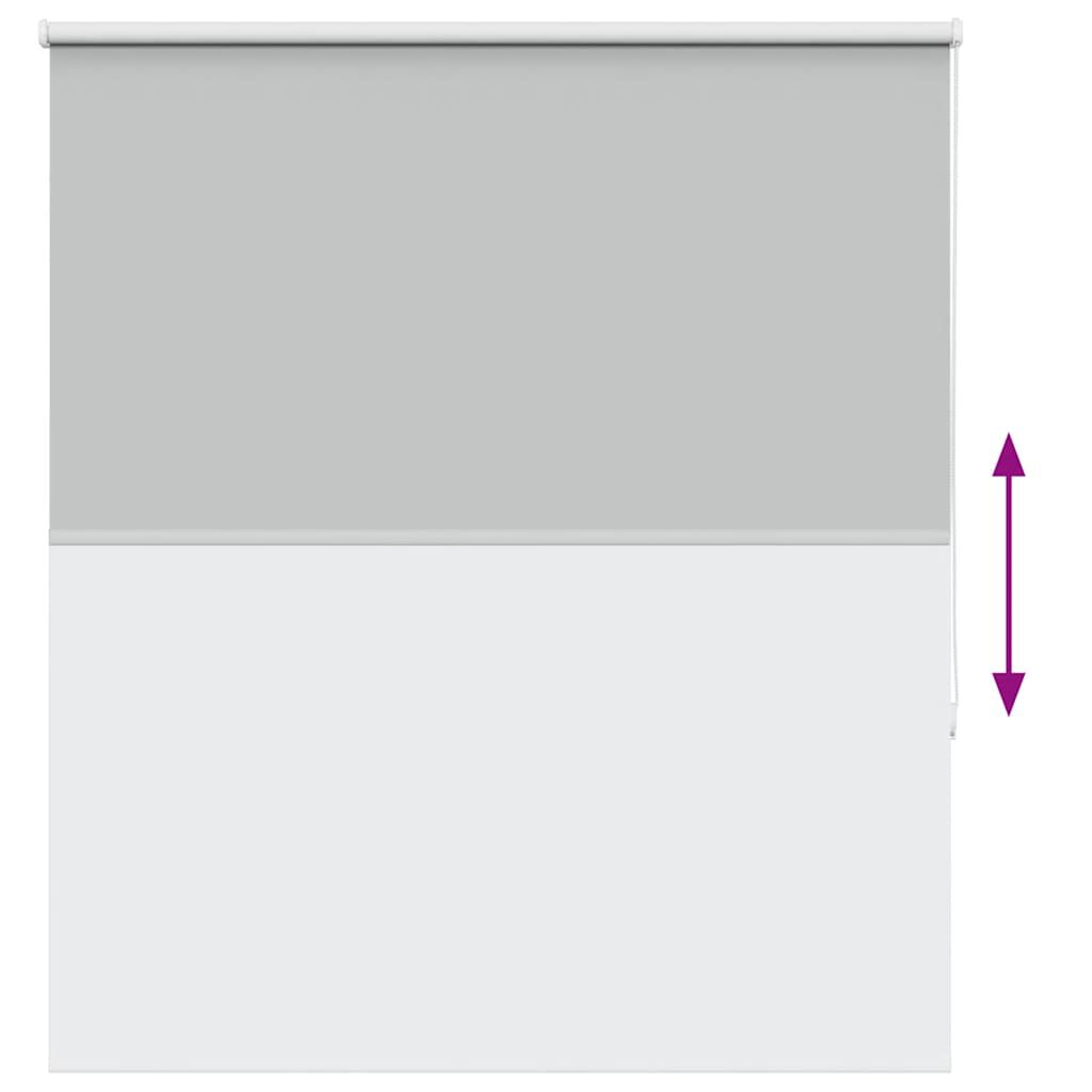 280334 - VIDAXL Perde me Rrotull Blackout Gri e Çelët 135x130 cm Gjerësia e Pëlhurës 131,6 cm Poliester