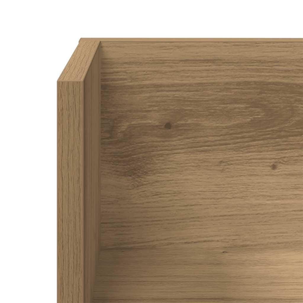 280597 - VIDAXL Rafte muri 2 copë Lisi Artizanal 75x16,5x16,5 cm Dru i Inxhinieruar