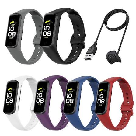 267457 - YLK Rrip me 4 copë i pajtueshëm me Samsung Galaxy Fit 2 (SM-R220) për Gra dhe Burra, Rrip byzylyku zëvendësues prej silikoni të butë