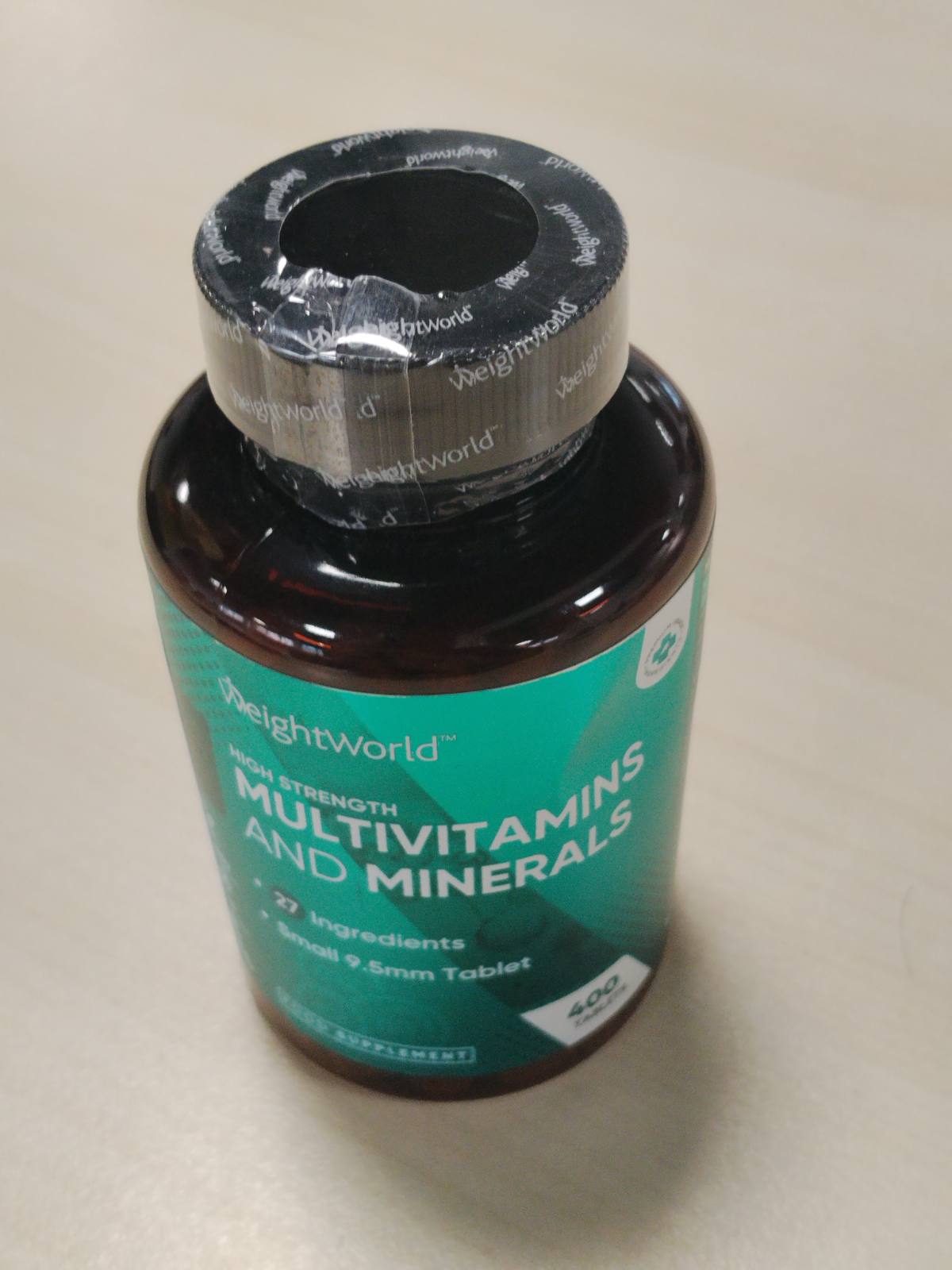 297320 - WEIGHTWORLD Tableta Multivitaminash - 400 tableta Vegane - 27 Përbërës - Me Kompleks Vitaminash B, Vitaminë C, Magnez, Kalium - Furnizim 13+ Mujor - Pa Stearat Magnezi