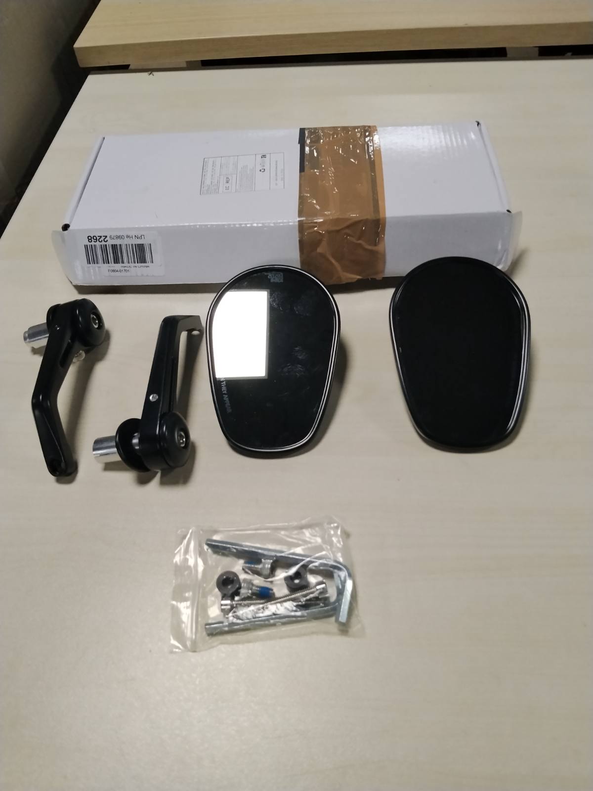 313518 - KEMIMOTO Pasqyra për Motoçikleta, Set me 2 Pasqyra Universale 7/8" 22 mm, Rrotulluese 360° dhe të Palosshme, të Përputhshme me Skuterë dhe ATV