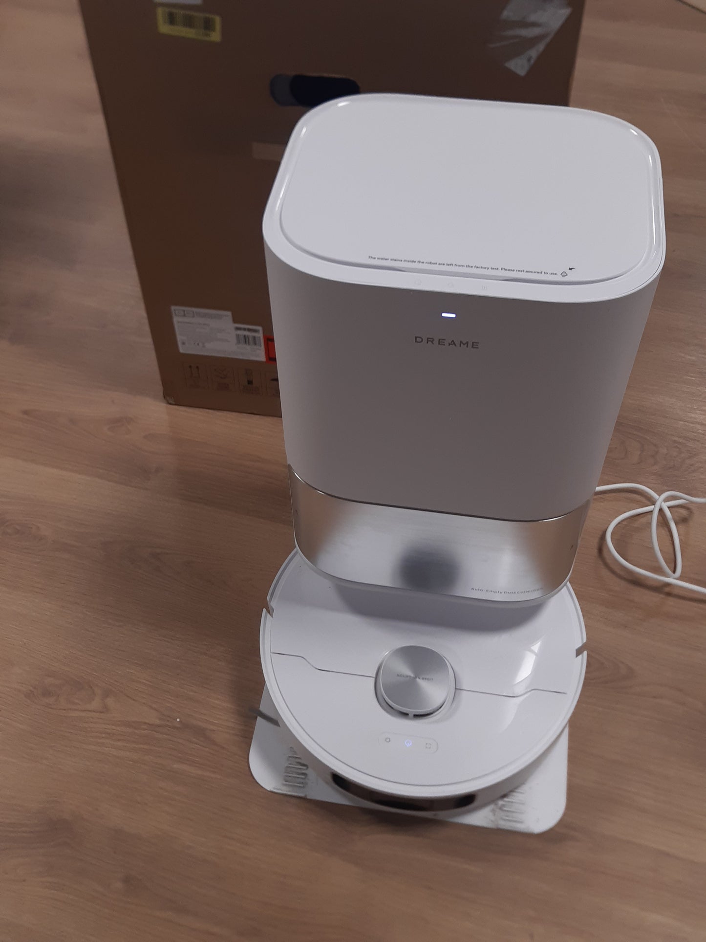 83019 - DREAME L10S Ultra Fshesë dhe Mop Robot Me Stacion Vetëpastrimi (Mbledhje Automatike e Pluhurit), Zbulim Pengesash 3D, Kohë Funksionimi 210 Minuta, Fuqi Thithjeje 5300Pa, WiFi/APP/Alexa, e Bardhë Argjendi