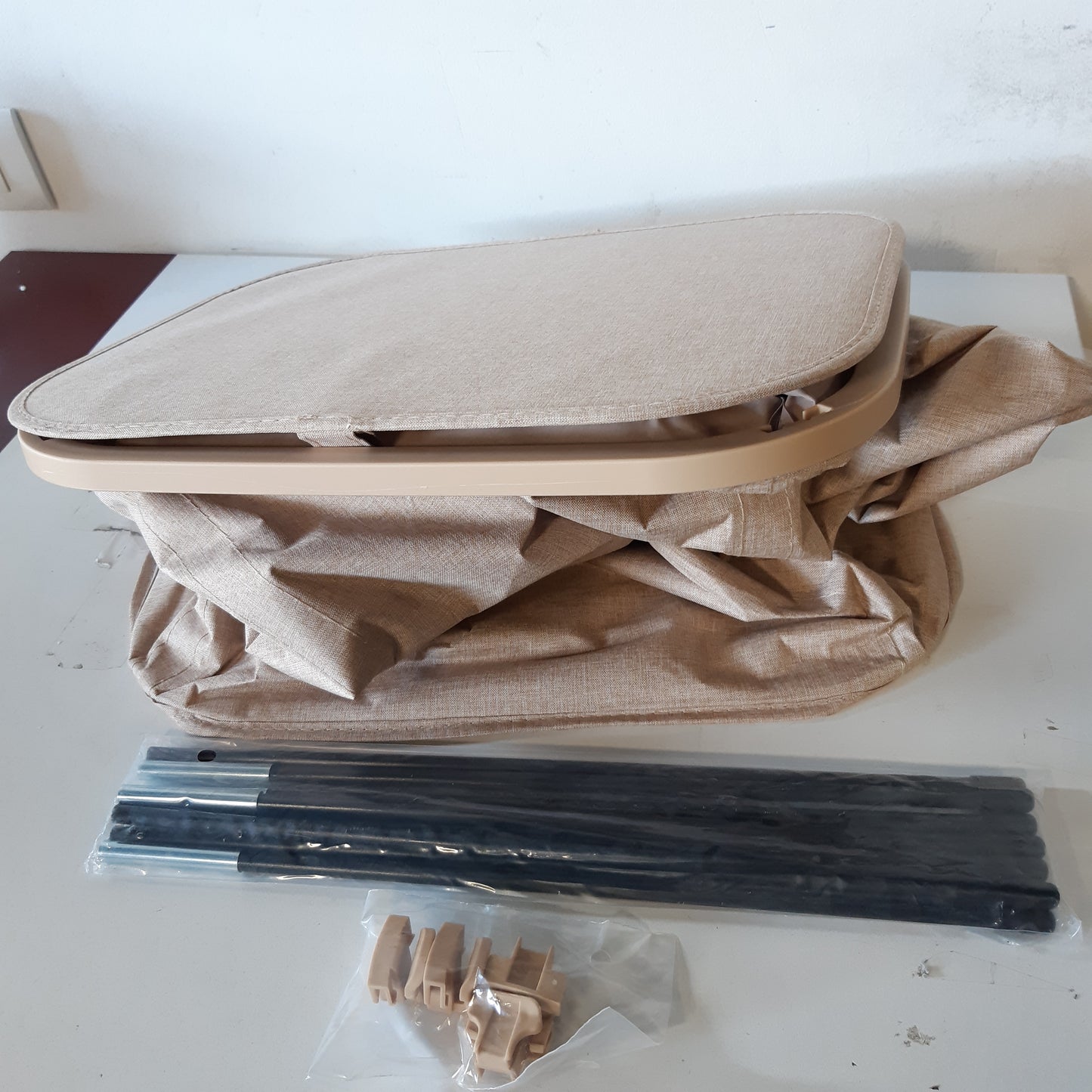 216184 - LIFEWIT Kosh rrobash për larje, 105 L, me kapak dhe doreza plastike