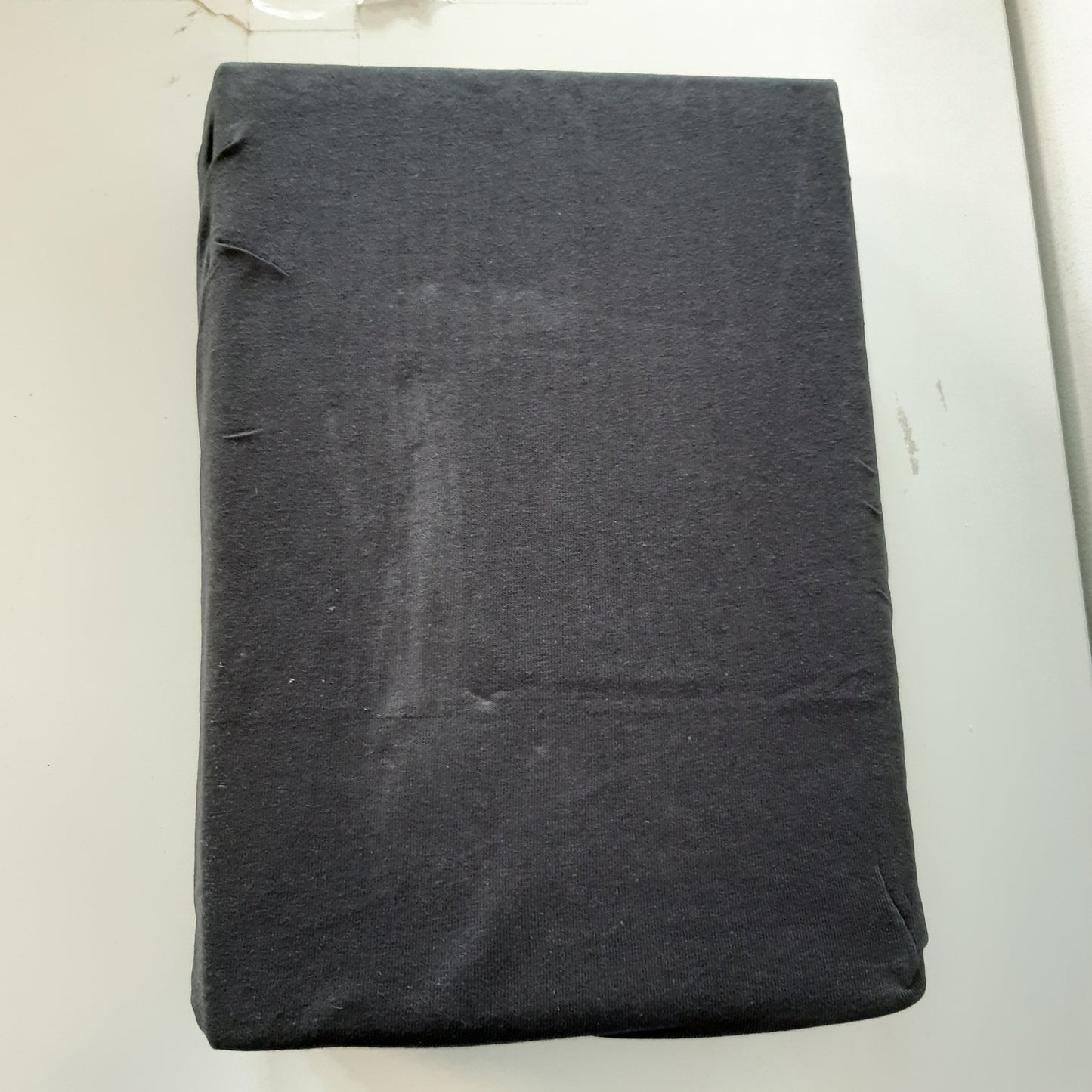 168797 - BARBONS Çarçaf 100% Pambuk me Kornizë, 180x200cm, Certifikat Oeko-TEX, për Dyshekë deri në 27cm, Gri e Errët