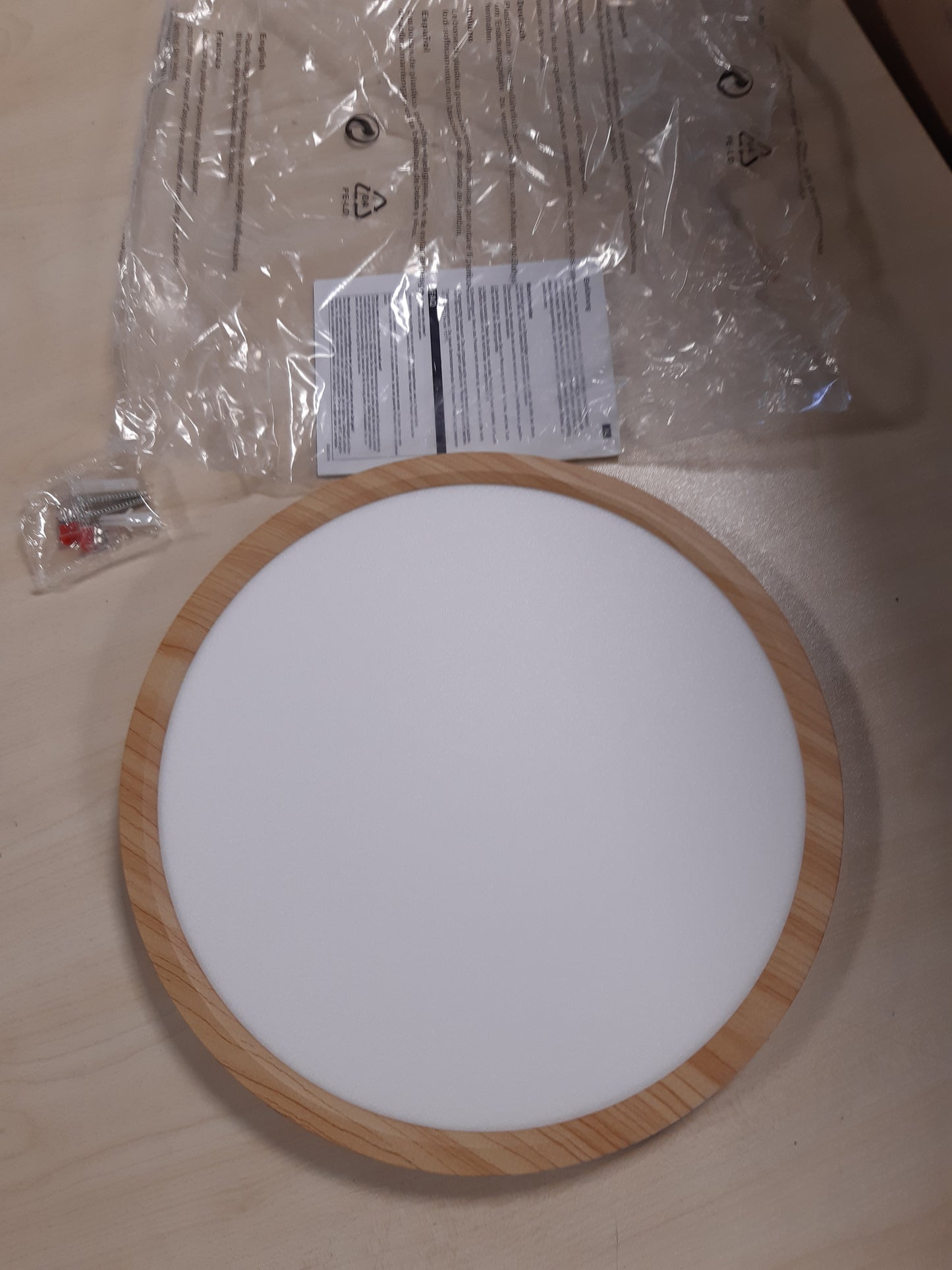 168096 - DRU Dritë LED për Tavan 18W, e Rrumbullakët, me 5 Ngjyra - 3000/3500/4000/5000/6500K, e Papërshkueshme nga Uji IP54, Për Banjo, Korridor, Dhomë Gjumi, Dhomë Ndenjeje, Madhësia 30*1.6cm