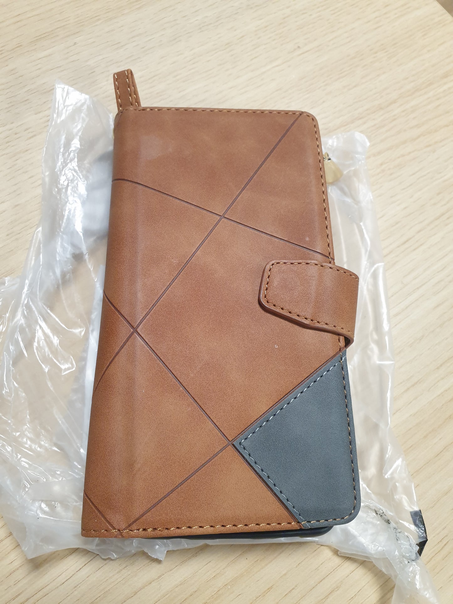 266953 - UEEBAI MBROJTËSE PËR SAMSUNG GALAXY S10 PLUS, MBROJTËSE RETRO ME ZINXHIR, PARAKOLP PREJ LËKURE PU ME 9 VENDE PËR KARTA, FUNKSION MBËSHTETËSE, MBROJTËSE PORTOFOL ME RRIP MBAJTËS - KAFE