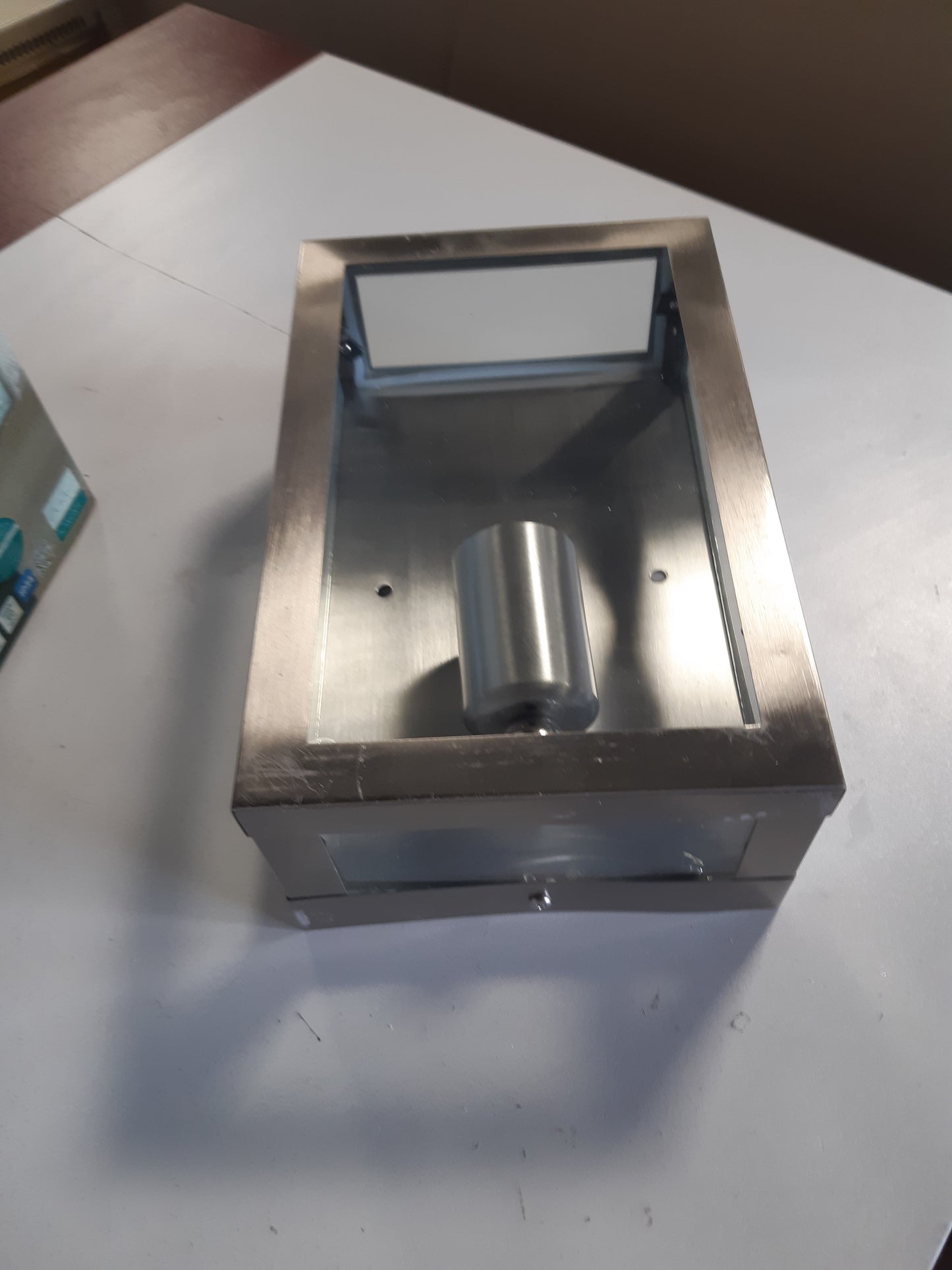 256698 - EGLO Alamonte Llambë Muri për Jashtë, Dritë me 1 Dritë, Çelik Inox, Ngjyra Argjendi, Qelqi Transparent, Priza E27, IP44
