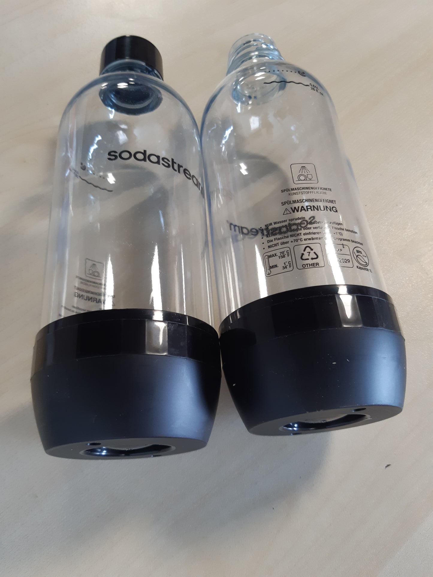 215486 - SODASTREAM Shishe zëvendësuese DuoPack Tritan 1L, 2 shishe PET 1L, të zeza