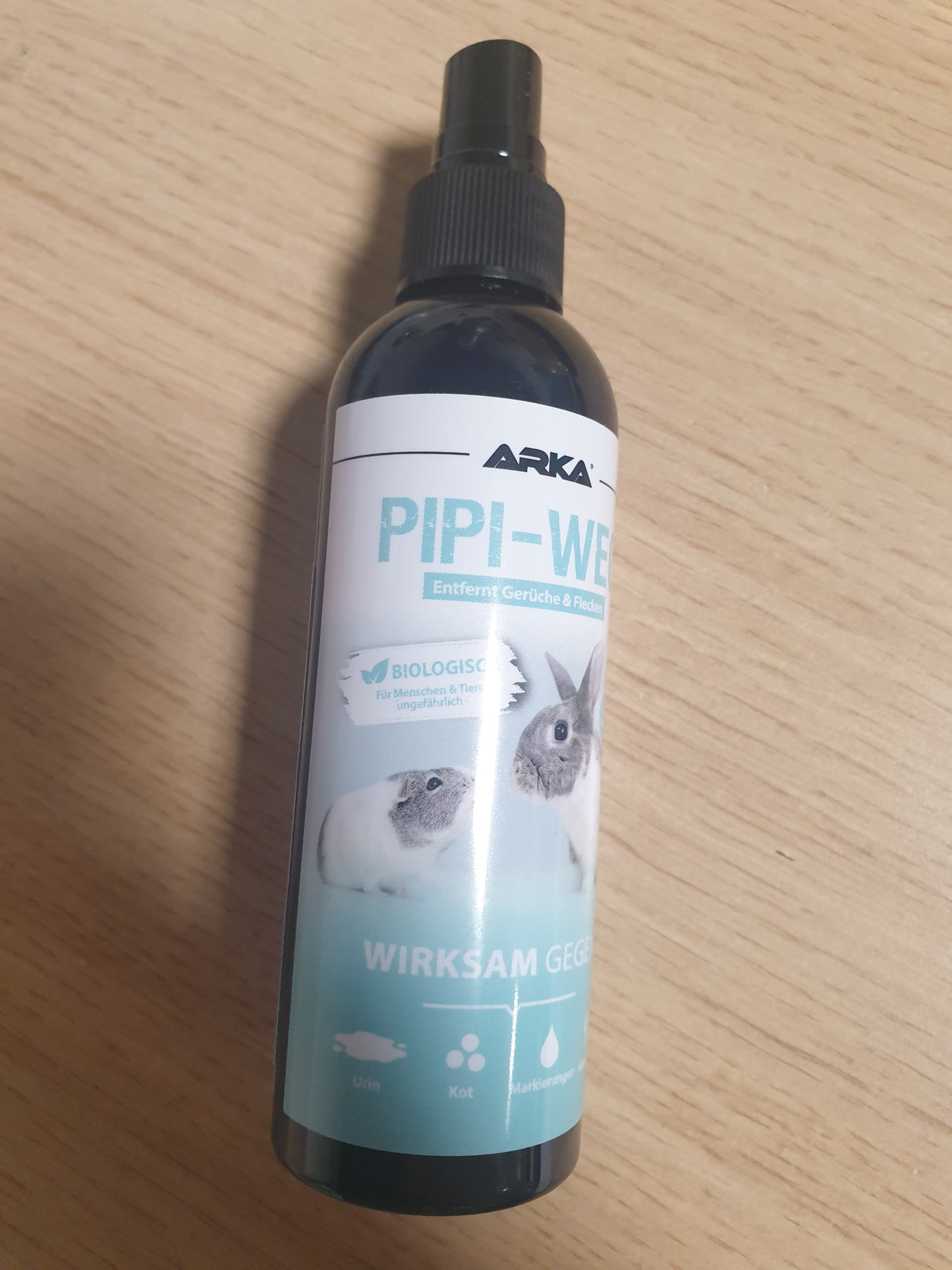 263968 - ARKA Sprej për heqjen e aromave të brejtësve 100 ml – Pastrues enzimash kundër urinës, jashtëqitjes dhe aromave të kafshëve shtëpiake gjatë lëvizjes – biologjik, i sigurt dhe ideal për kafaze, stalla, kuti transporti dhe udhëtime – PIPI