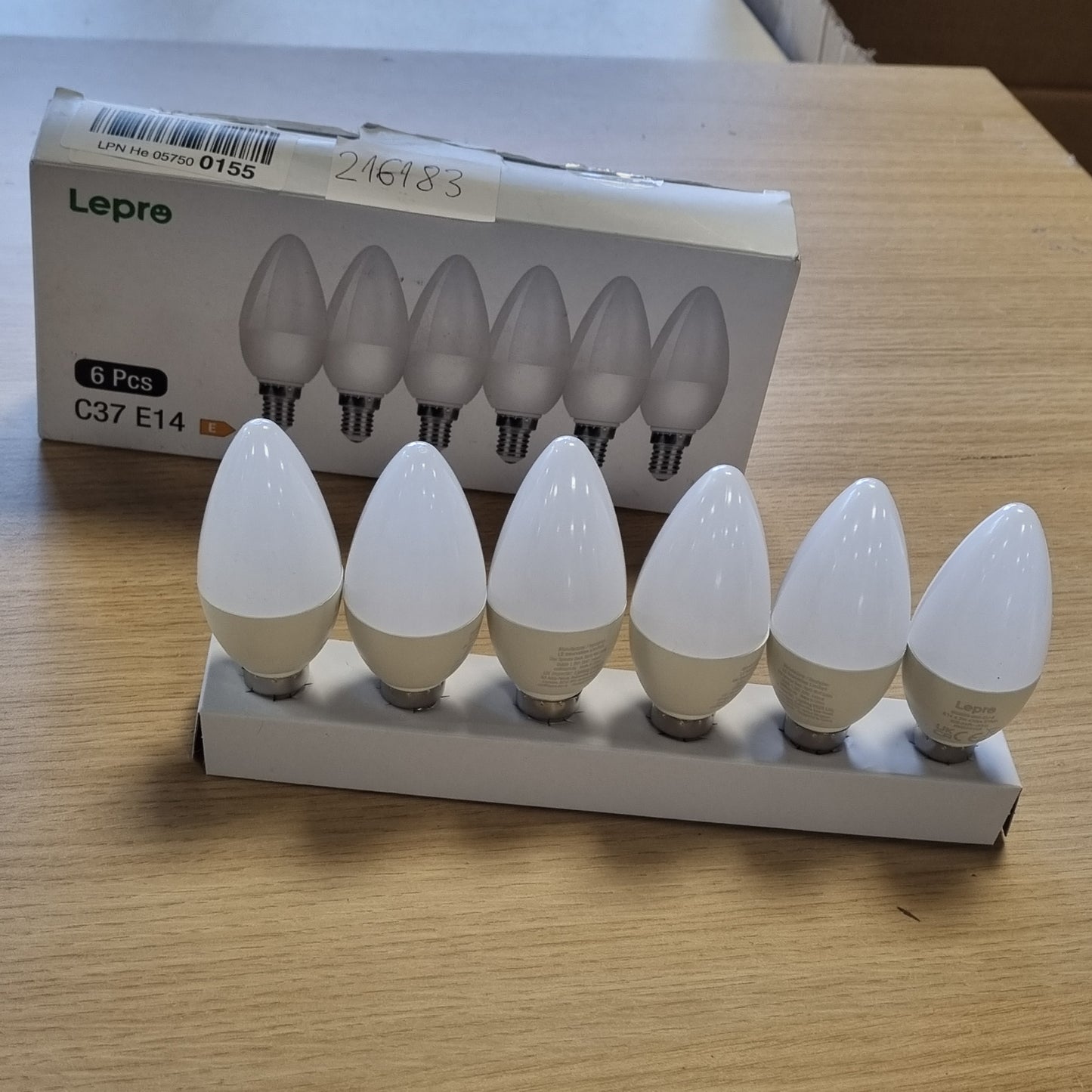 216183 - LEPRO Llambë LED E14, 4.2W (ekuivalente me 40W), 470LM, 2700K, AC 220-240V, Pa Errësim, Pako me 6 copë