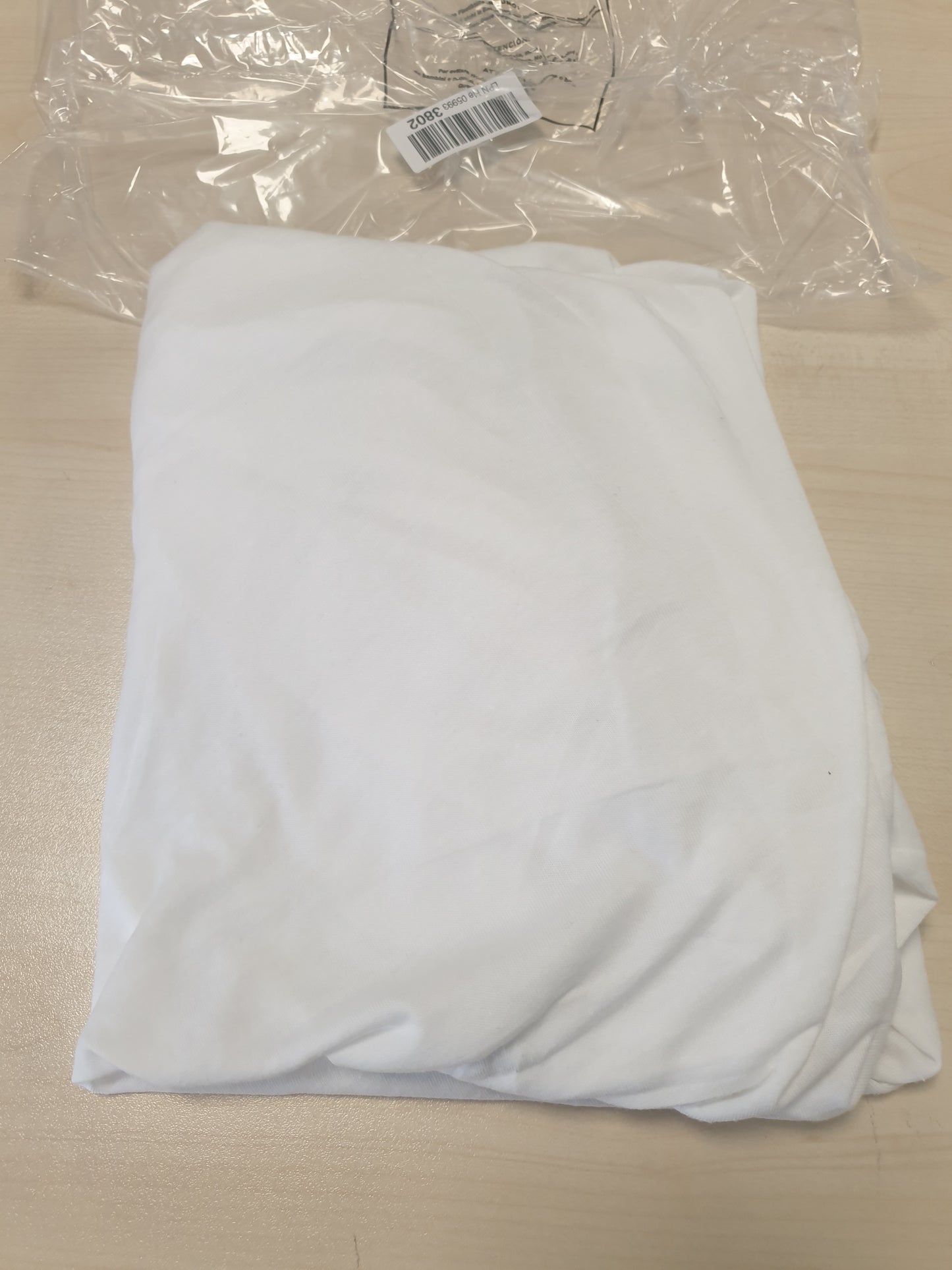 258460 - LALENI Set çarçafësh dhe dyshekësh Oeko-TEX, 100% pambuk, Dyshek për lojëra 100x100 cm, krevat fëmijësh udhëtimi, ngjyrë e bardhë