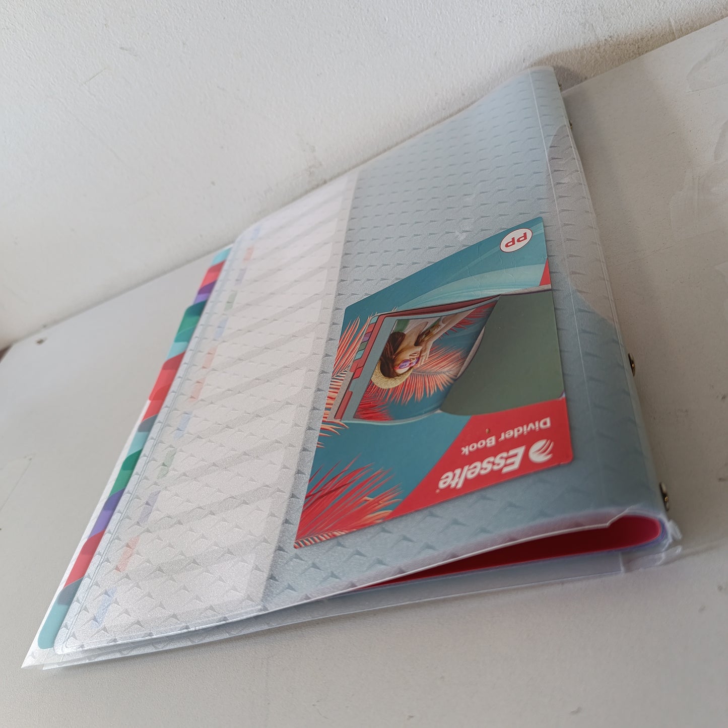 269444 - Esselte Organizues Dokumentesh A4 me 12 Ndarje, Mbulesa Plastike Transparente, Shtëpi/Zyrë, Model me Teksturim, Gama Colour'Breeze, 626256