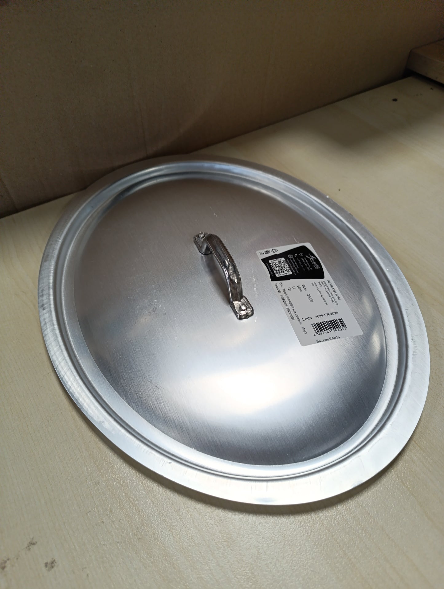 187554 - AGNELLI ALMA129OV34 Kapak Oval Profesional prej Alumini 3mm, Madhësia 34x23cm