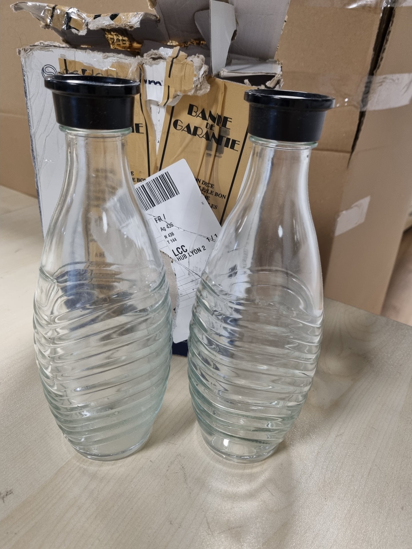 256884 - SODASTREAM Karafe qelqi Set me 2, kapacitet 0.7 L, e përputhshme me Penguin dhe Crystal, e sigurt për lavastovilje, miqësore me mjedisin