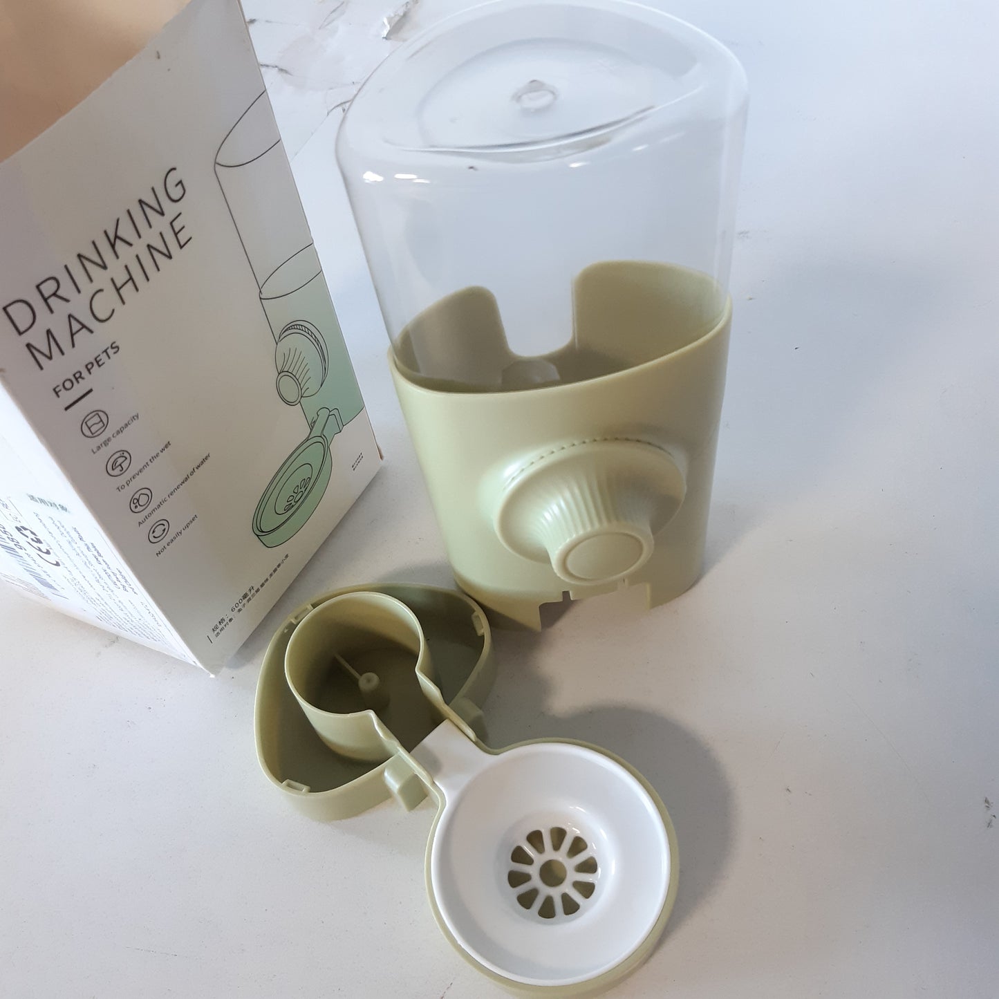 216911 - XHYASD Dispenser Automatik Uji për Lepuj, 600ml, Shishe e Varur për Kafshë Shtëpiake
