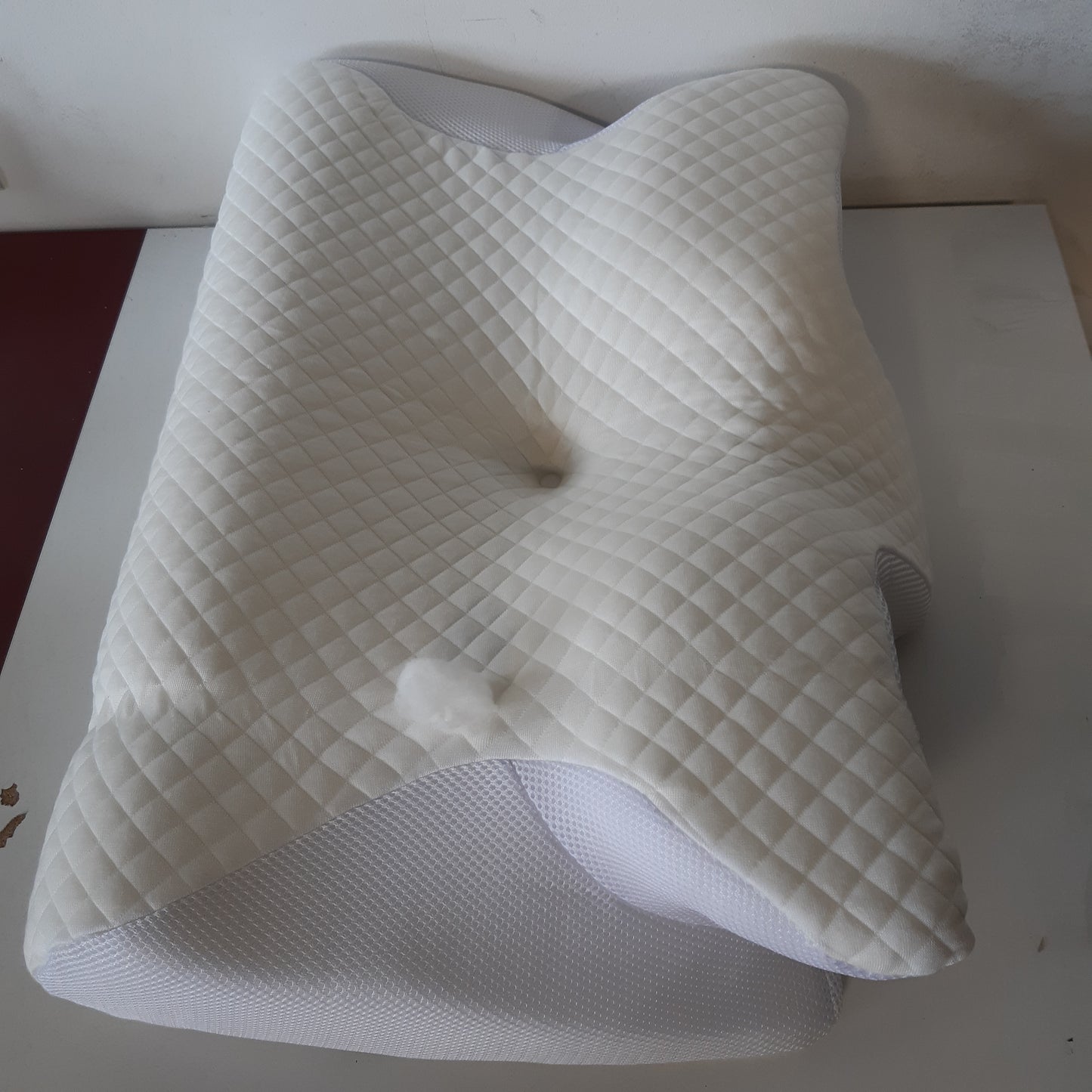 221660 - HOMCA Jastëk Qafësor 2 në 1 Ergonomik me Shkumë Memorie për Gjumë, Mbështetje Qafësore me Mbulesë të Lëvizshme dhe të Larëshme, 60x40x12/14cm