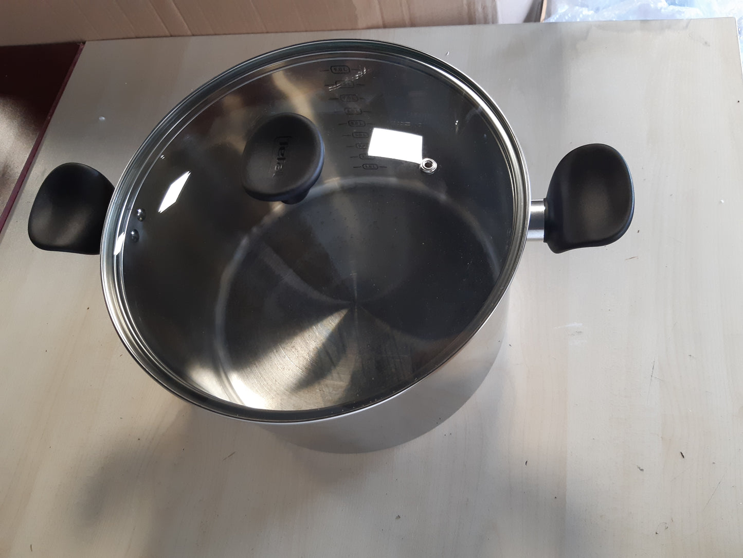 221438 - TEFAL Tenxhere Primare 28 cm + kapak, çelik inox premium, kompatibil me induksion, garanci 10-vjeçare