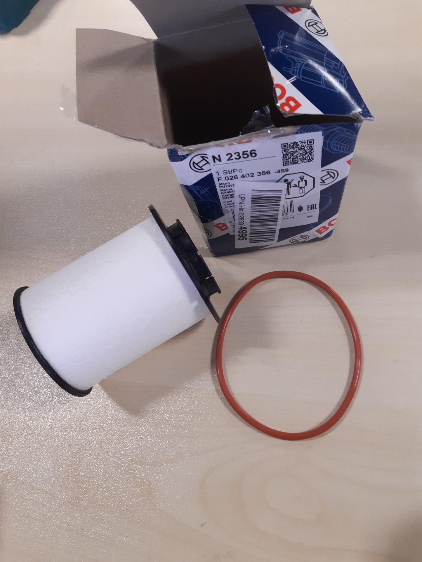 164482 - BOSCH Filtri i Naftës N2356 për Makina - Ndaj Grimcat dhe Ujin nga Karburanti, Mbrojnë Sistemin e Injektimit