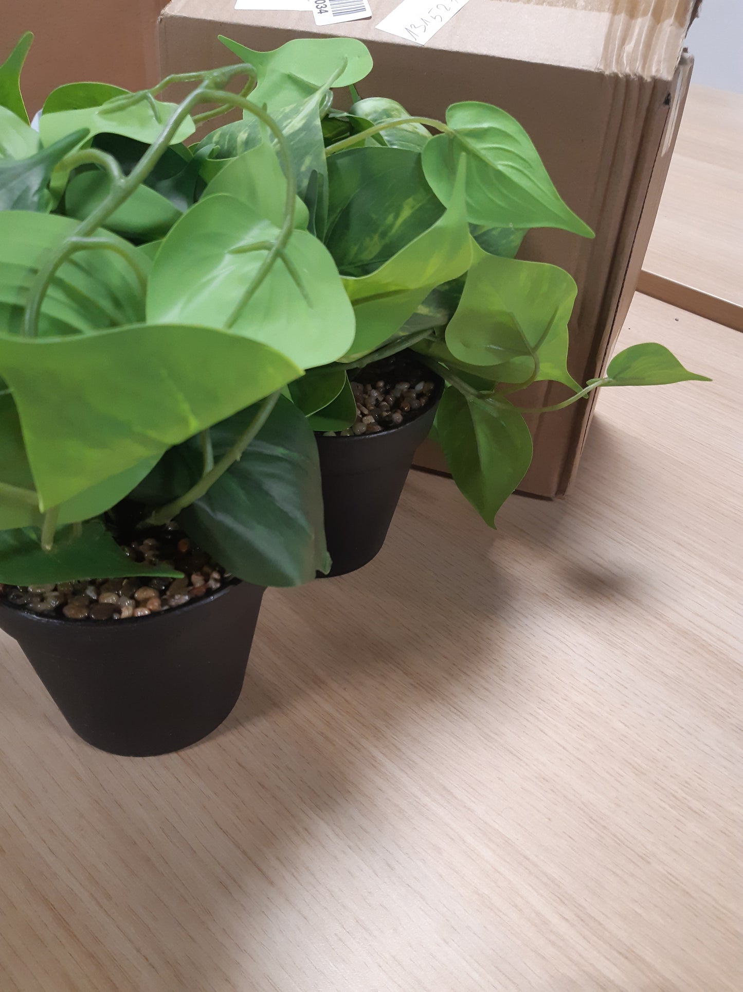 131527 - QOUBNIC 2 Copë Bimë Artificiale në Vazo, Bimë Brenda dhe Jashtë të varura, për Dekorim Dhome, Ballkoni dhe Kopsht