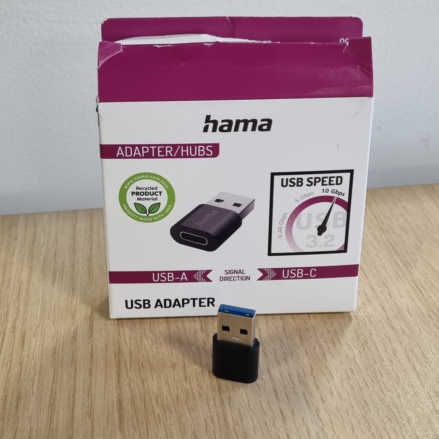 269413 - HAMA Adaptues USB C, USB A Mashkull në Femër, 10 Gbit/s, USB 3.2 Gen2