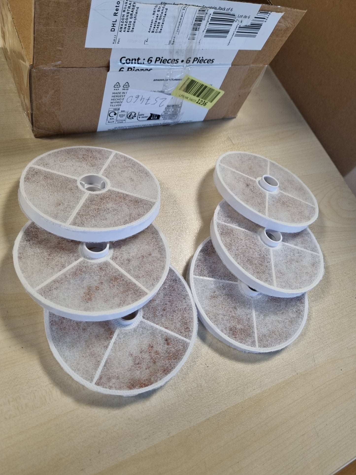 257460 - AMAZON BASICS Filtra uji për macet, pako me 6 filtra