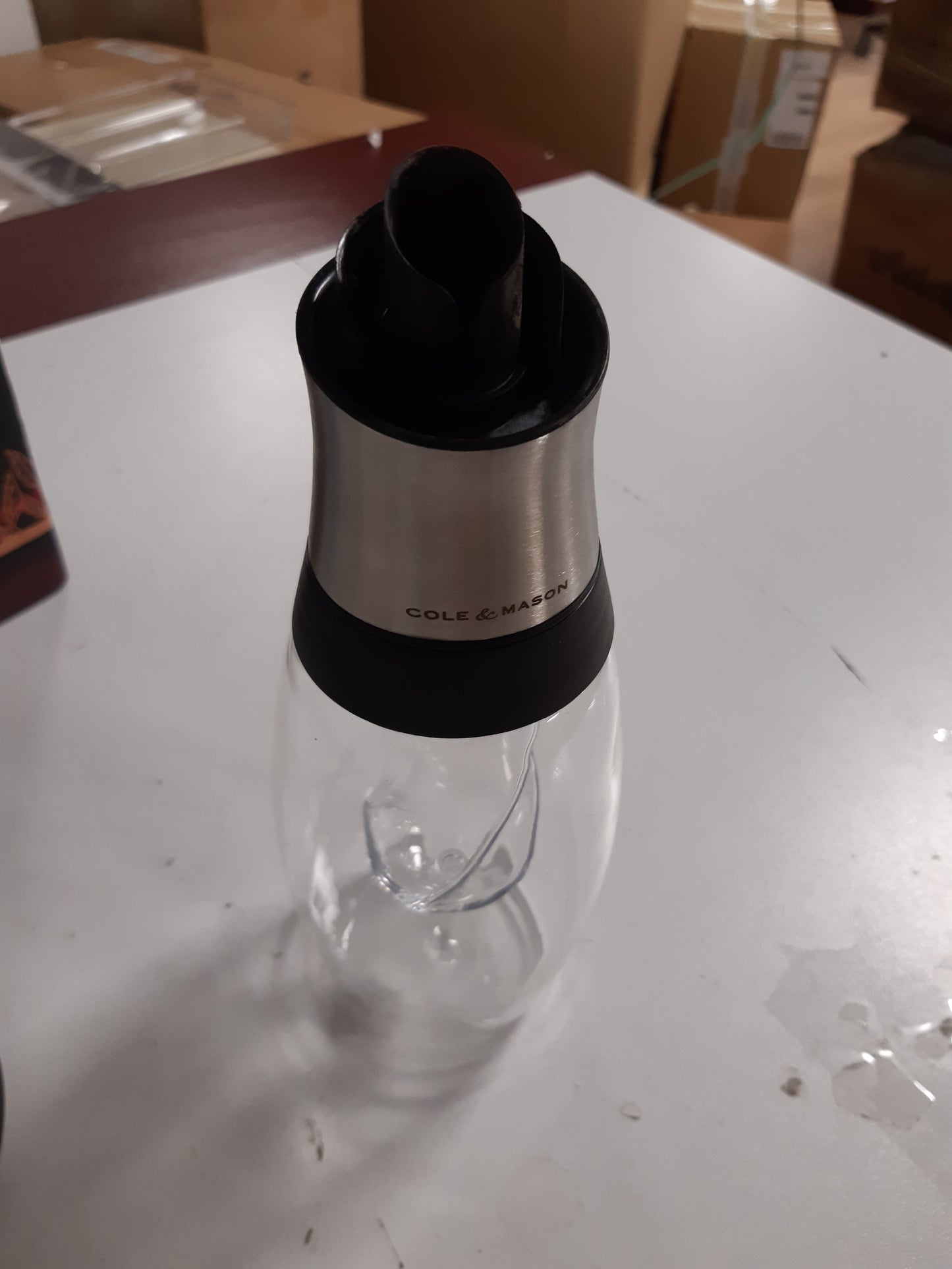 187482 - COLE & MASON H103069 BRISTOL - Shishe Dozatori e Kombinuar Vaji dhe Uthull, 420ml, 50ml, Material Qelq dhe Çelik Inox, 1 x Shishe e Furnizuar Bosh
