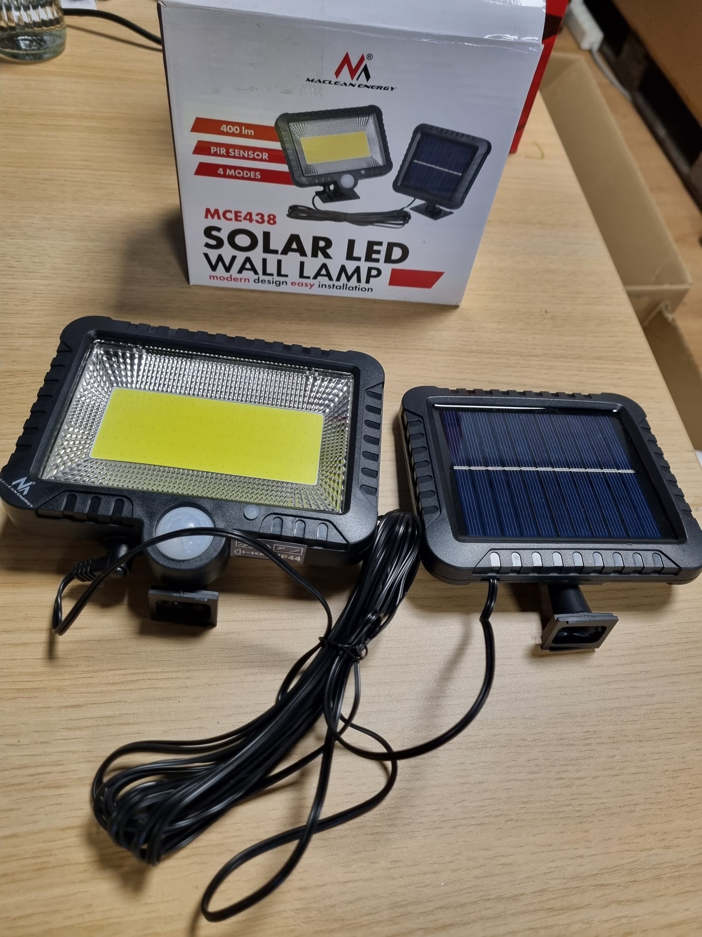 233598 - MACLEAN Dritë LED MCE438 - Me Detektor Lëvizjeje - Dritë Diellore - IP44 - 5W - 400 lm - 6000K - E Bardhë e Ftohtë