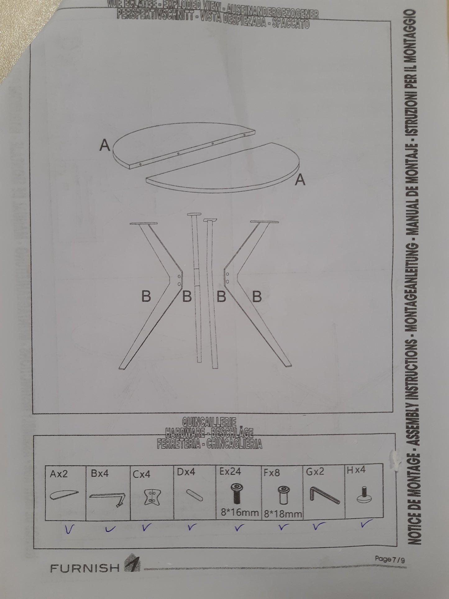 167020 - MEUBLE COSY Tavolinë Ngrenie e Rrumbullakët Retro për 4 Persona, Dru dhe Metal i Përpunuar, Lisi + E Zezë, për Dhomë Ndenjeje, Kuzhinë, Zyrë, 100x100x75cm